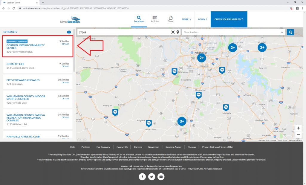 How to Find SilverSneakers Yoga Near You Step 3 | Medicare Plan Finder
