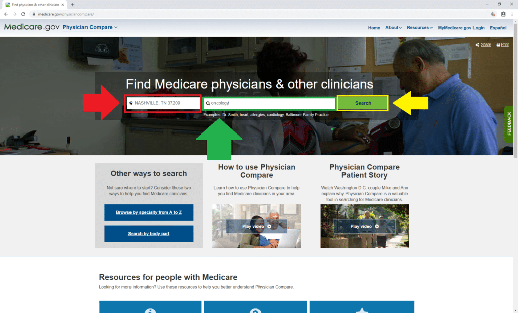 How to Find an Oncology Doctor Step 1 | Medicare Plan Finder