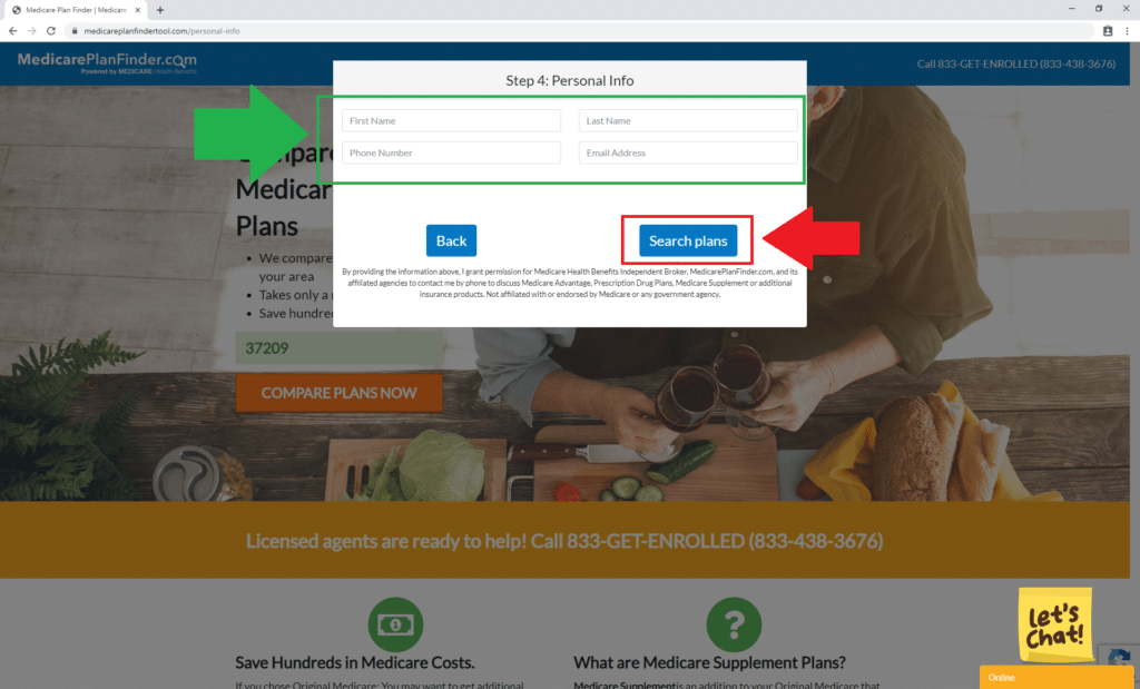 Medicare Supplement Finder Tool Step 4 | Medicare Plan Finder 