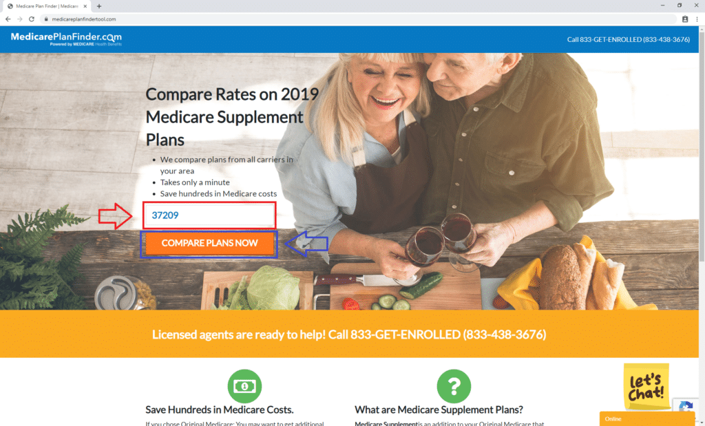 Medigap Plan Finder Tool Step 1 | Medicare Plan Finder